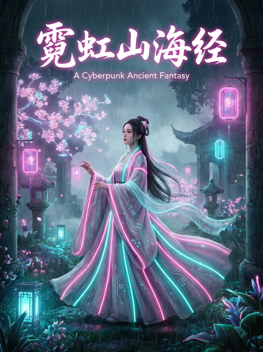 missav跳转韩国 古风奇缘短剧 - 霓虹山海经海报